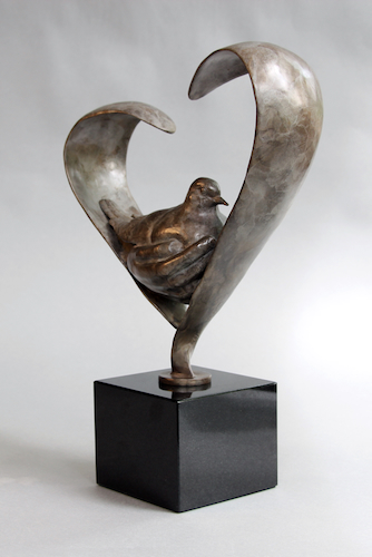 FL150 Love and Comfort Bronze $3850 at Hunter Wolff Gallery